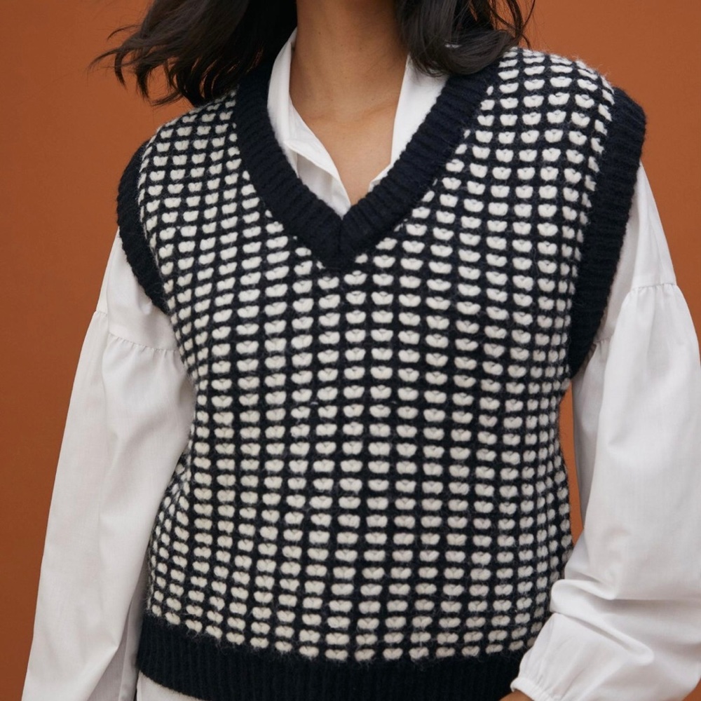 Anthropologie Textured Sweater Vest